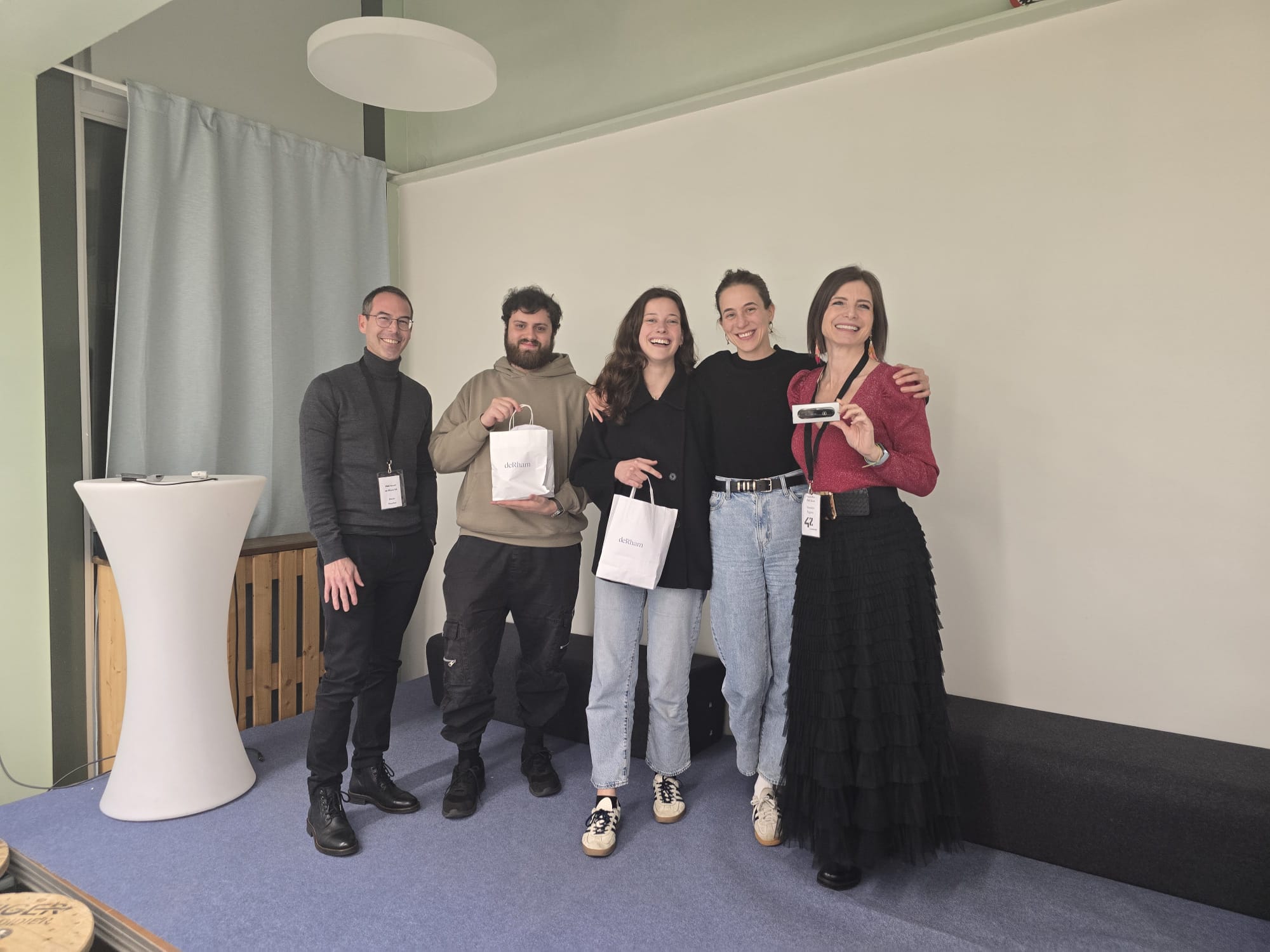 deRham remporte l&rsquo;hackathon PME Boost de 42 Lausanne